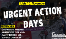 Urgent Action Days vom 1. bis 10. November